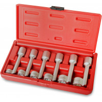 Koffer mit versetzten rohrschlüsseln 1/2" für einspritzdüsen 12 mm-19 mm