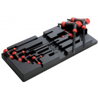 Stiftschlüsselsatz 7-teilig mit griff, in abs-modul
